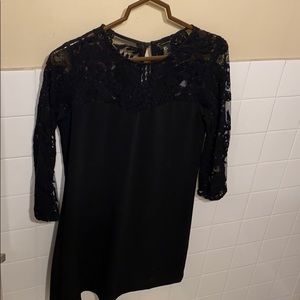 Black lace dress